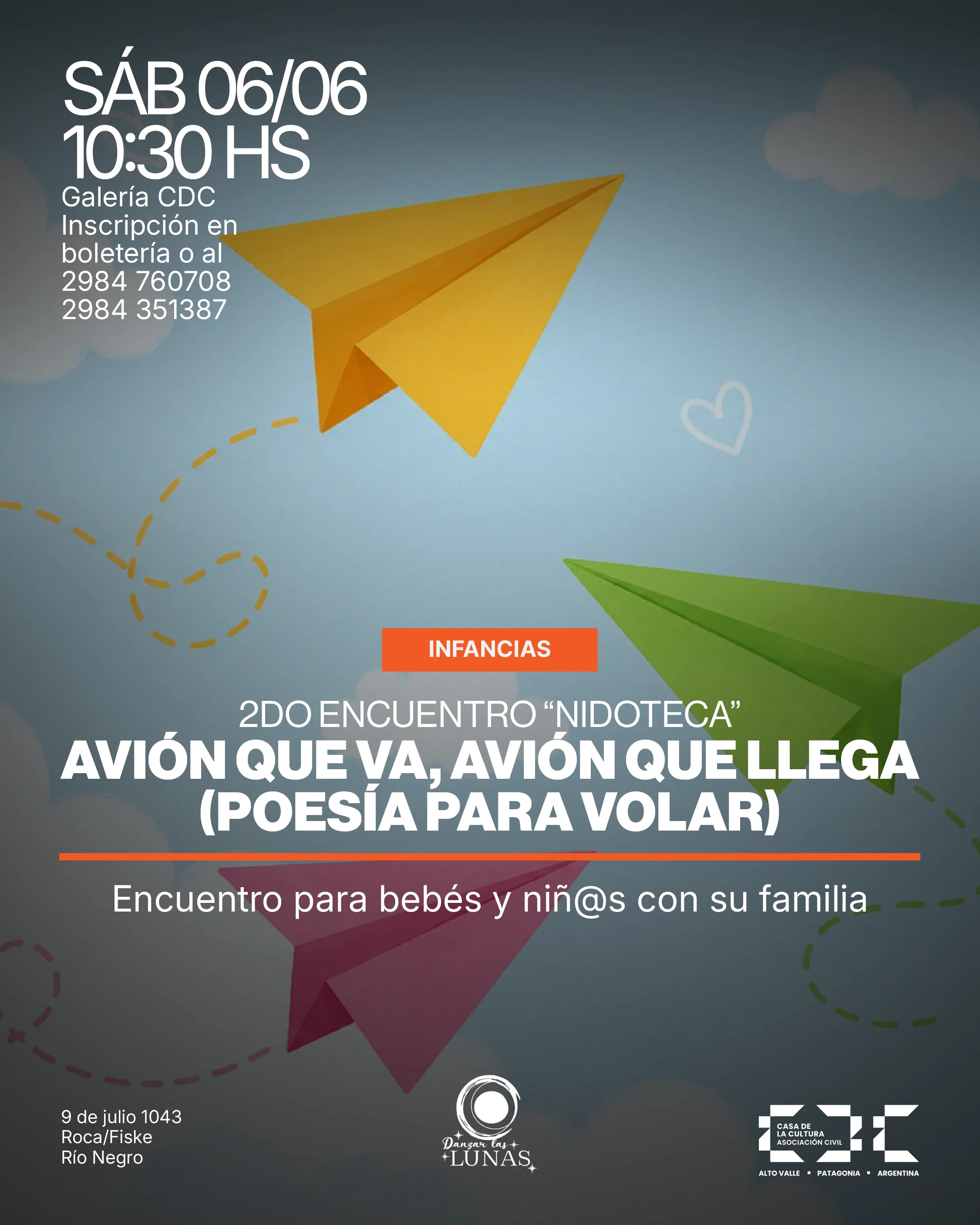 2do encuentro "Nidoteca" – Avión que va, avión que viene. Poesía para volar.