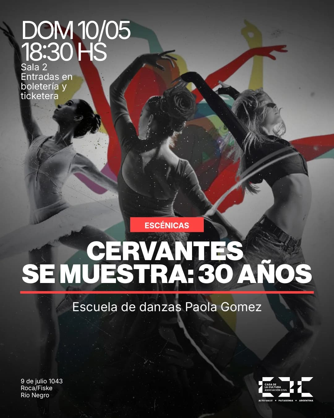 Cervantes se muestra – Danza