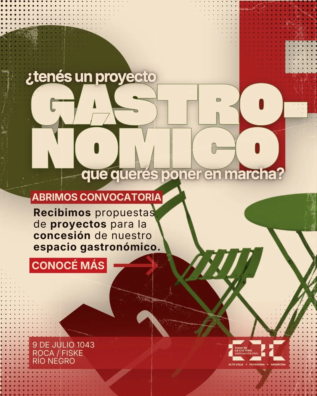 Convocatoria · Espacio Gastronómico Cultural en CDC