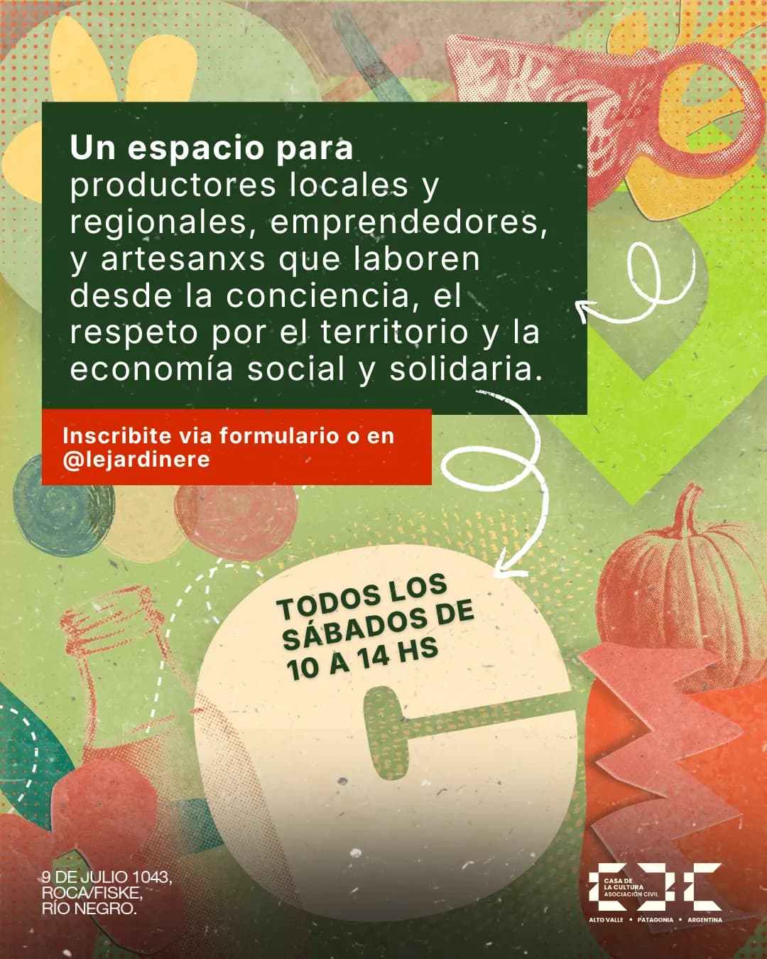 Productores y artesanos en la Feria Agro Cultural