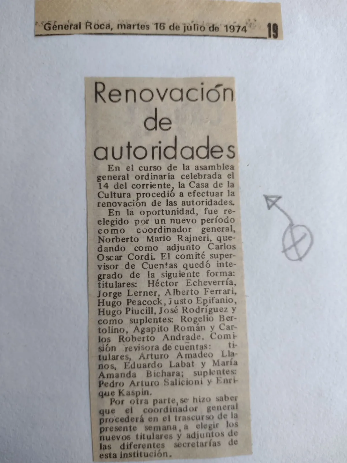 Archivo periodístico Casa de la Cultura