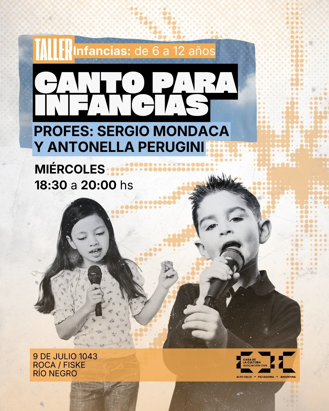Taller de canto para infancias