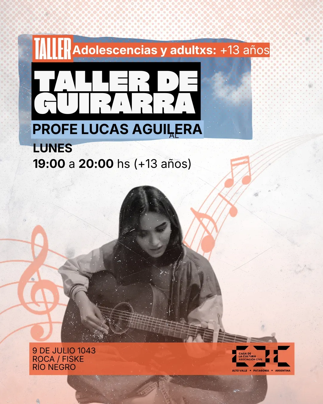 Taller de guitarra en Casa de la Cultura