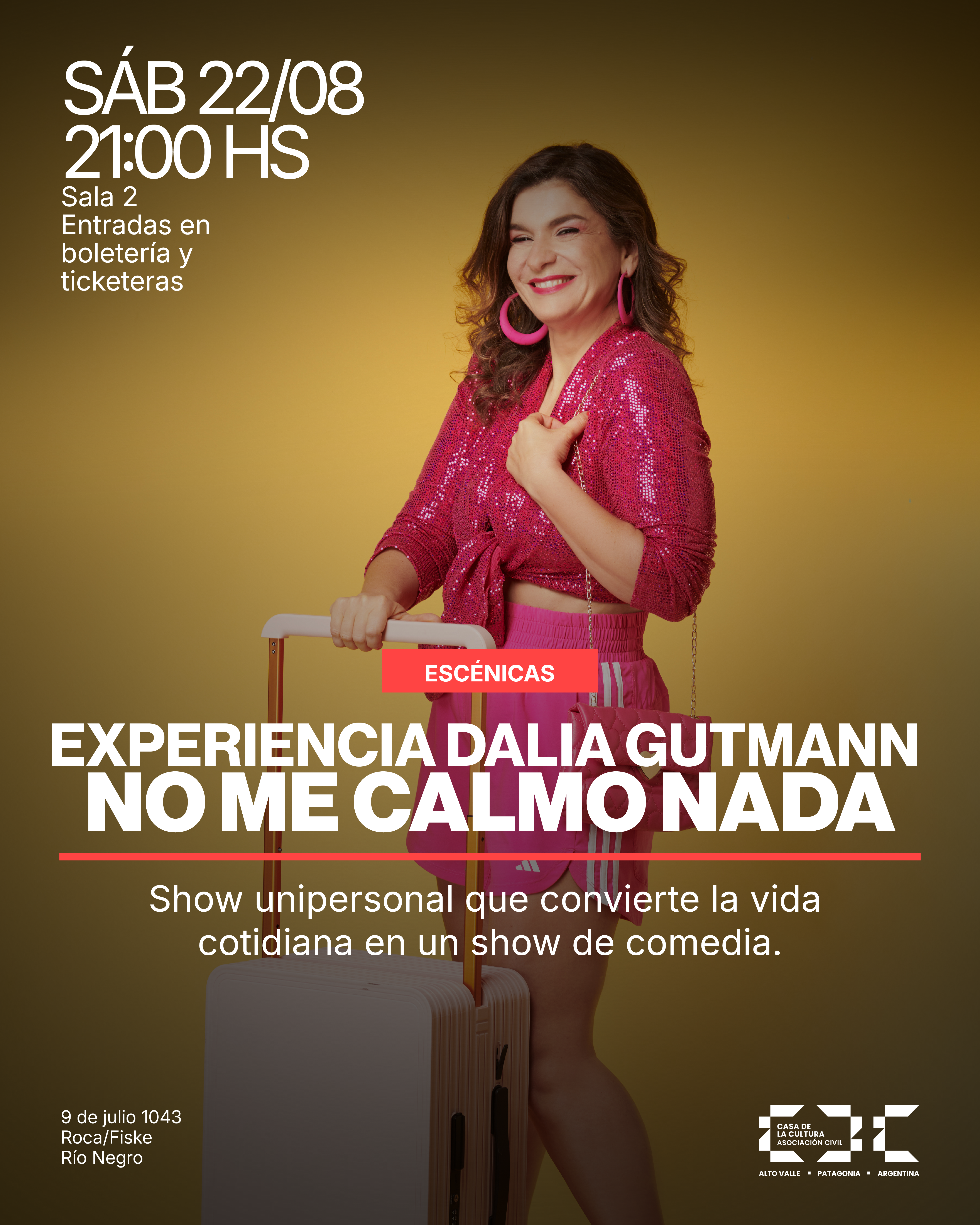 Experiencia Dalia Gutmann – "No me calmo nada"