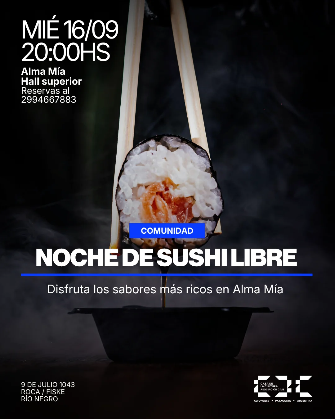 Noche de sushi libre